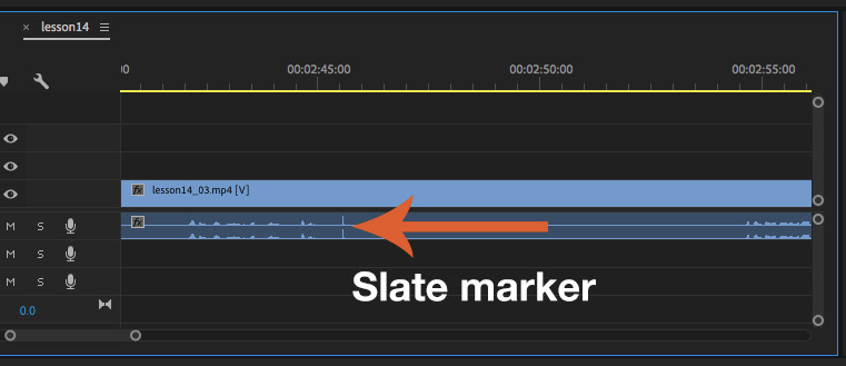 Premiere waveform can visually show edits